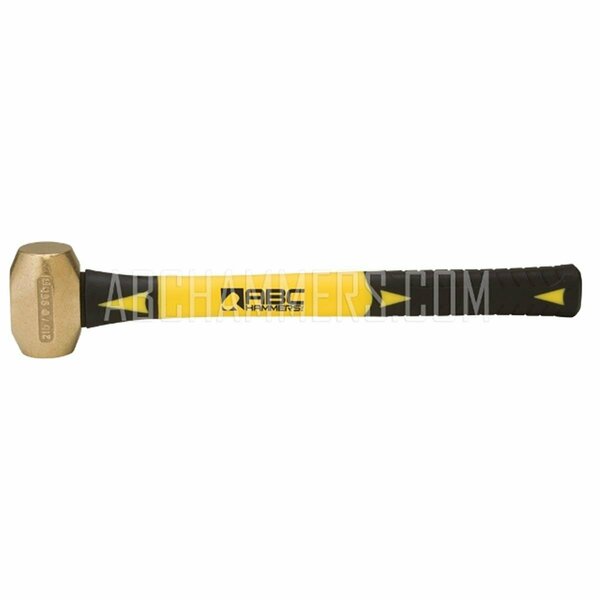 Abc Hammers 2 lbs Brass Hammer with 12 in. Fiberglass Handle AB1857